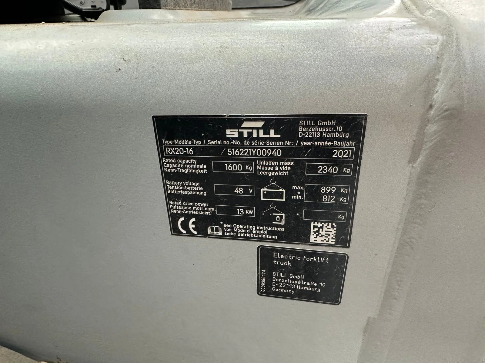 STILL RX20-16 (3 TEKER) - 2021 MODEL - 1 YIL GARANTİLİ