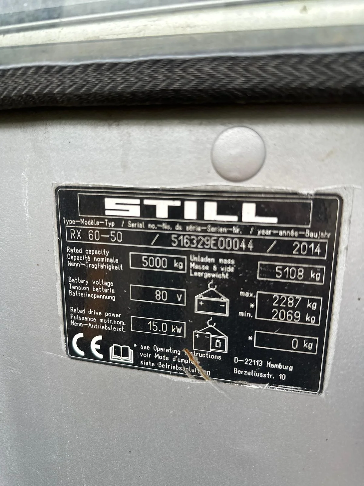 STILL RX60-50 AKÜLÜ FORKLİFT -  TRP -  4. YOL - 5 TON