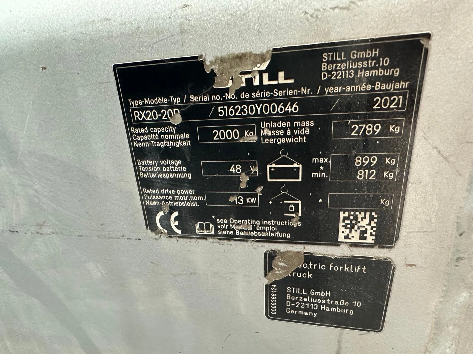 STILL RX20-20P (4 TEKER) - YENİ KASA - 2021 MODEL - TRIPLEKS